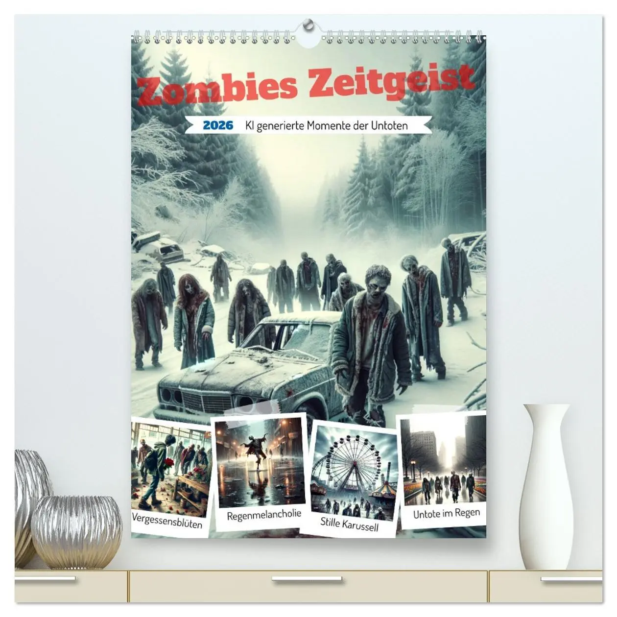 Cover: 9783516282818 | Zombies Zeitgeist - KI generierte Momente der Untoten (hochwertiger...