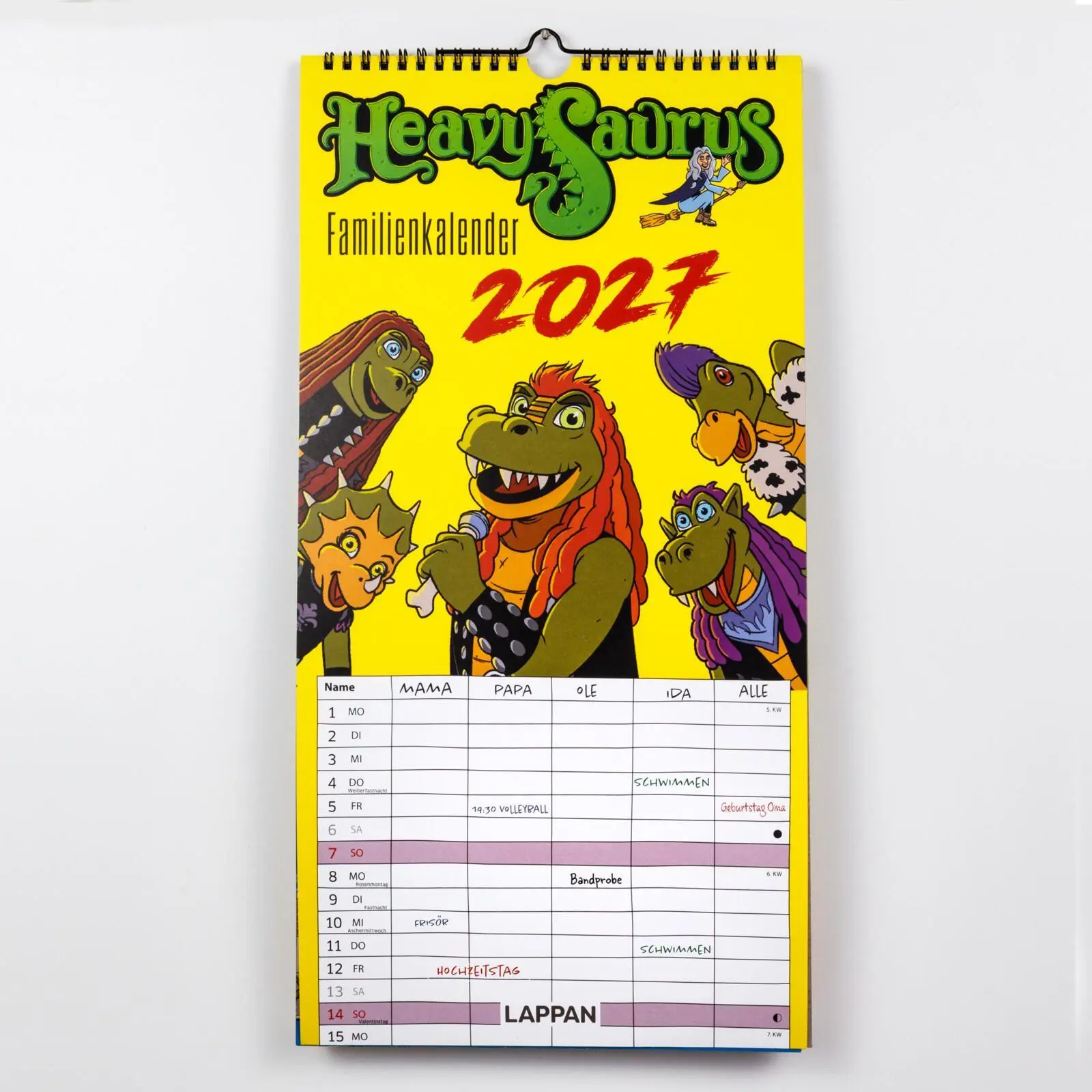 Bild: 9783830322818 | HeavySaurus Familienkalender 2027 | Adrian Vom Baur | Kalender | 28 S.