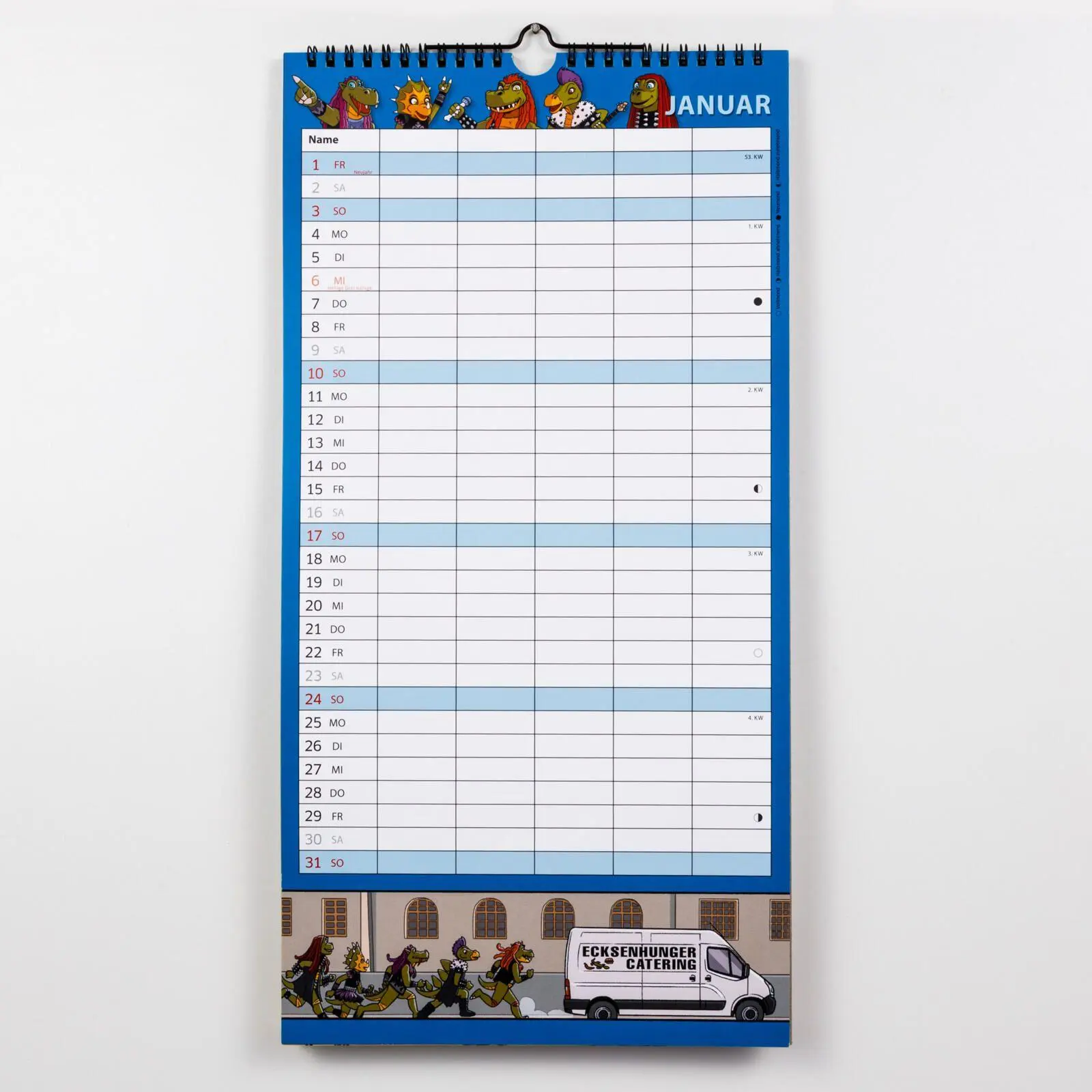 Bild: 9783830322818 | HeavySaurus Familienkalender 2027 | Adrian Vom Baur | Kalender | 28 S.