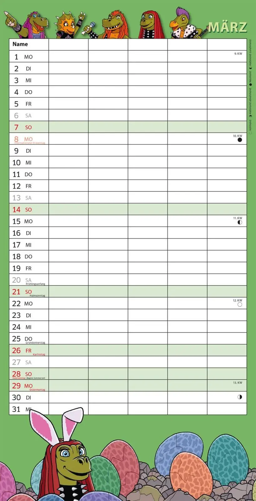 Bild: 9783830322818 | HeavySaurus Familienkalender 2027 | Adrian Vom Baur | Kalender | 28 S.