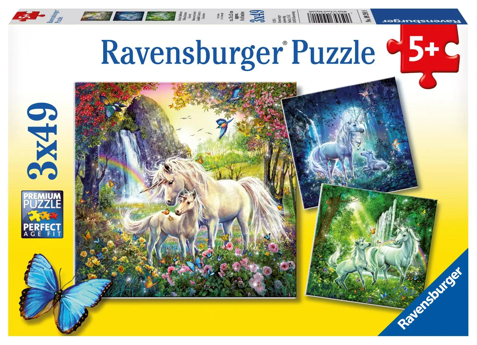 Cover: 4005556092918 | Schöne Einhörner. Puzzle 3 X 49 Teile | Spiel | 09291 | Deutsch | 2014