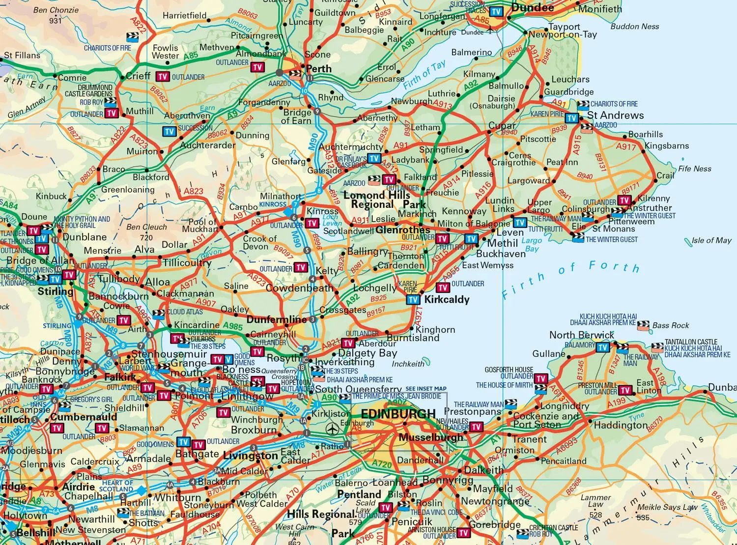 Bild: 9780008602918 | Collins Scotland Film and TV Location Map | Collins Maps | 2023