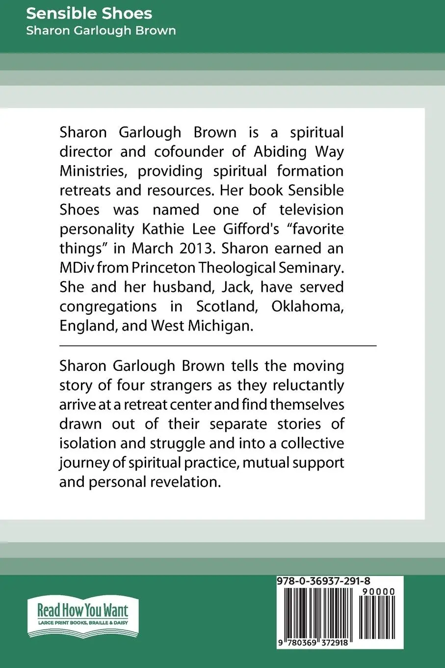 Rückseite: 9780369372918 | Sensible Shoes | Sharon Garlough Brown | Taschenbuch | Englisch | 2018