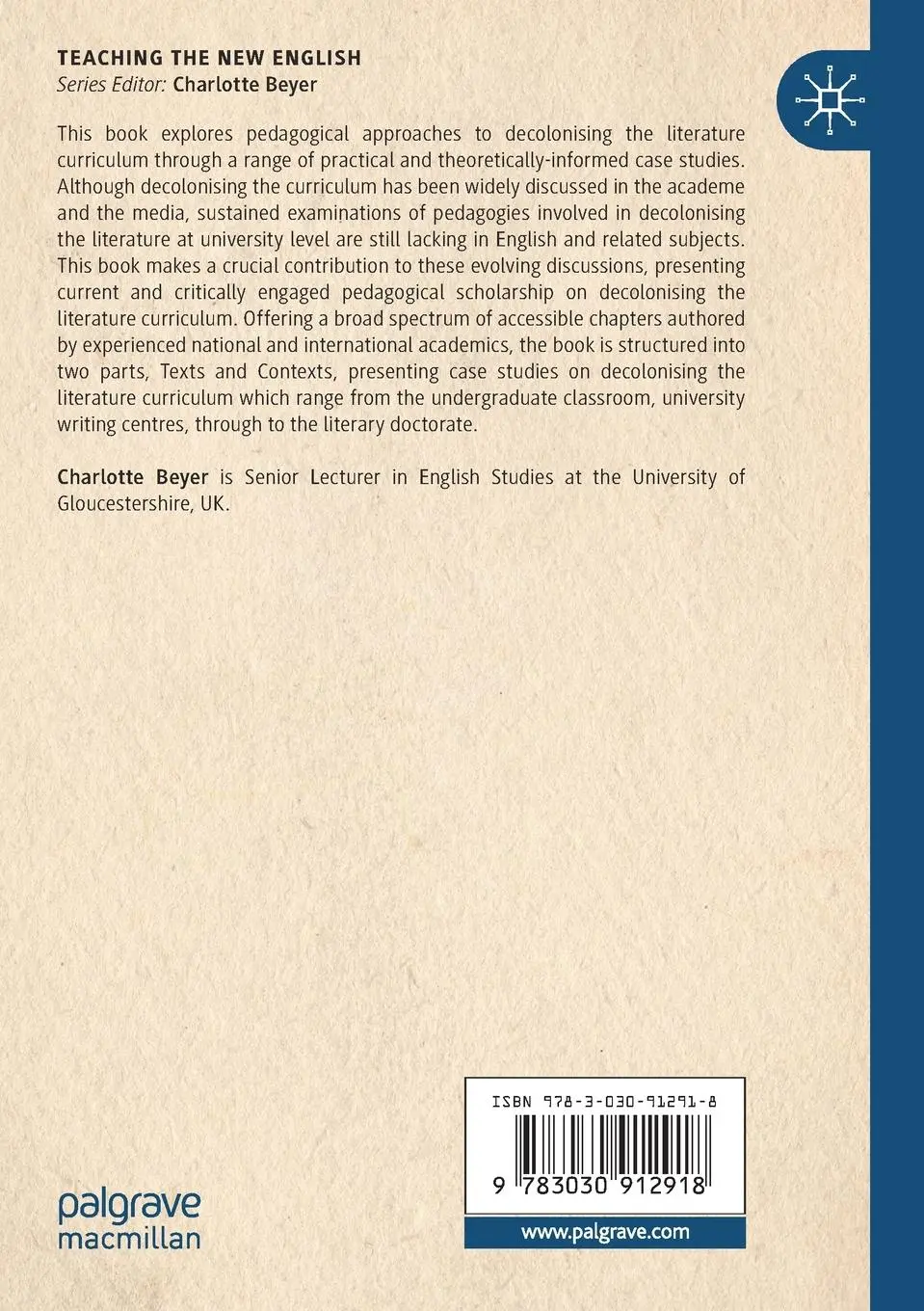 Rückseite: 9783030912918 | Decolonising the Literature Curriculum | Charlotte Beyer | Taschenbuch