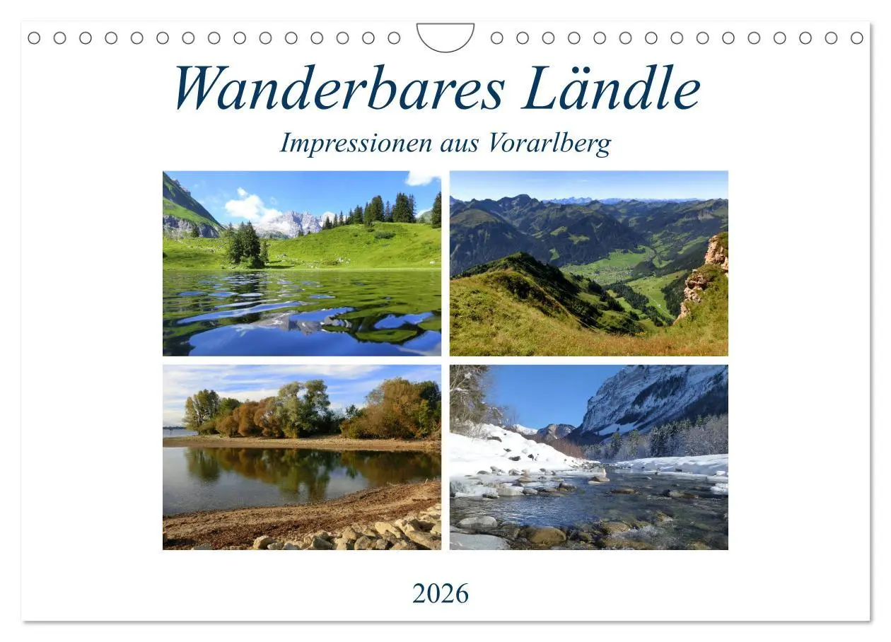 Cover: 9783457872918 | Wanderbares Ländle - Impressionen aus Vorarlberg (Wandkalender 2026...