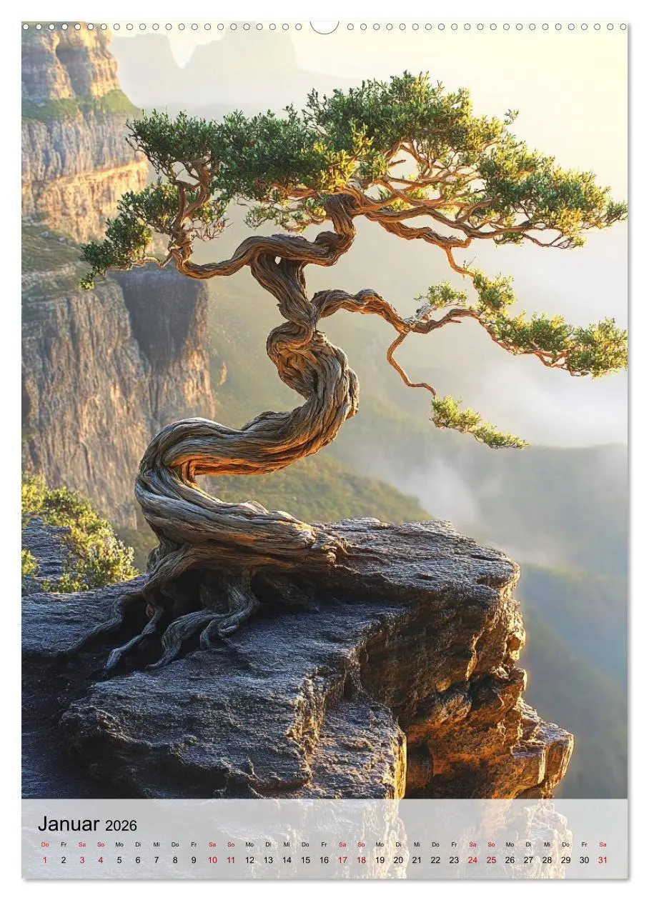 Bild: 9783457942918 | Die stille Kraft des Bonsai (Wandkalender 2026 DIN A2 hoch),...