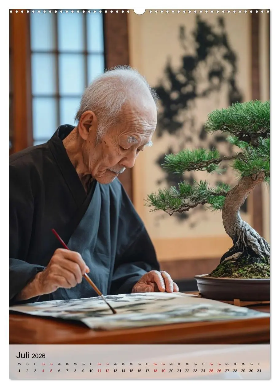 Bild: 9783457942918 | Die stille Kraft des Bonsai (Wandkalender 2026 DIN A2 hoch),...
