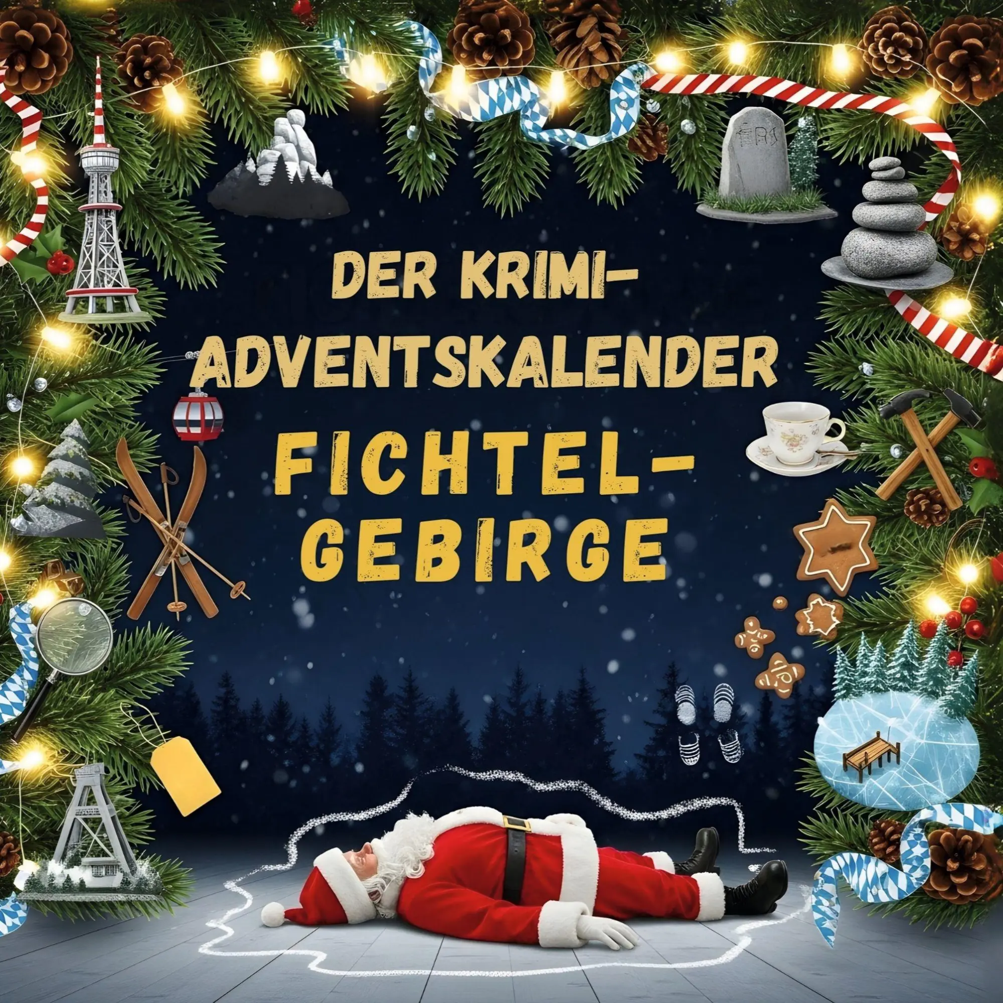 Cover: 9783695302918 | Der Krimi-Adventskalender Fichtelgebirge | Mordsverdächtig in 24 Akten