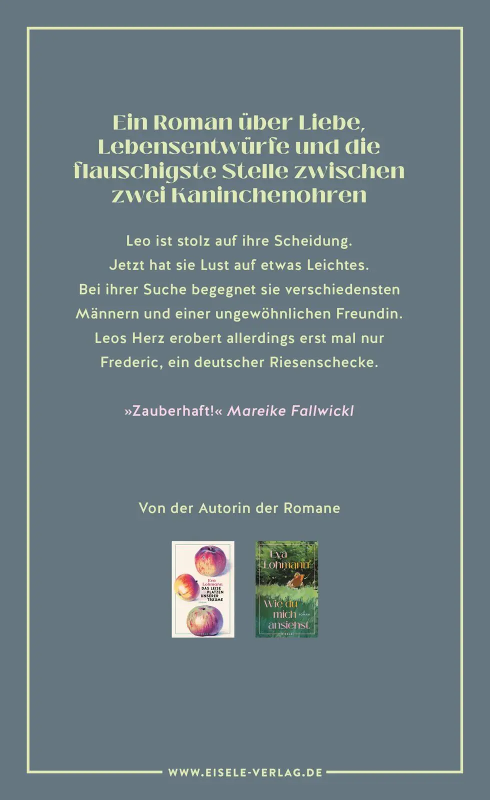 Autor: 9783961612918 | Etwas Leichtes | Eva Lohmann | Buch | 240 S. | Deutsch | 2026