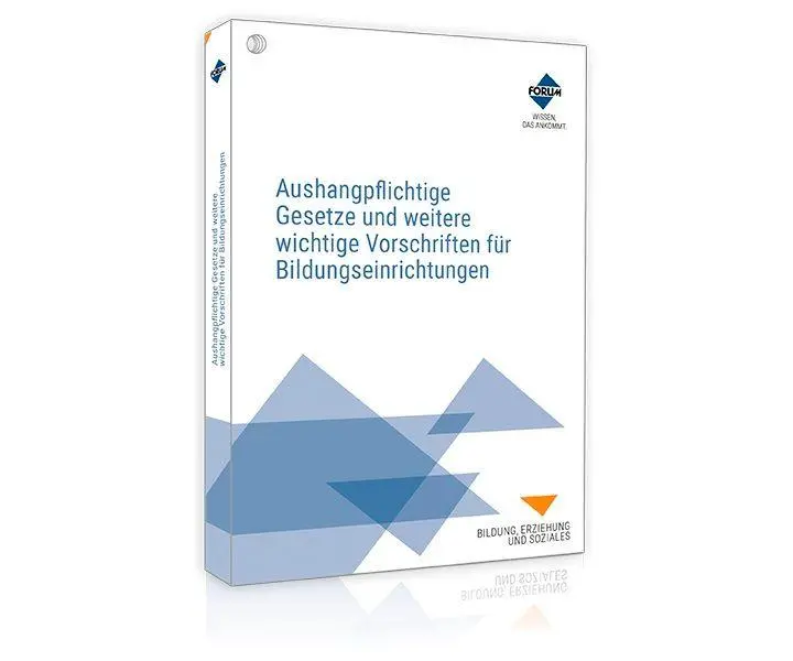 Cover: 9783988752918 | Aushangpflichtige Gesetze und weitere wichtige Vorschriften für...