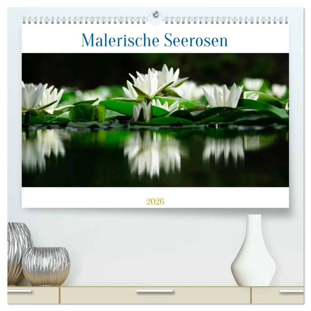 Cover: 9783457383018 | Malerische Seerosen (hochwertiger Premium Wandkalender 2026 DIN A2...