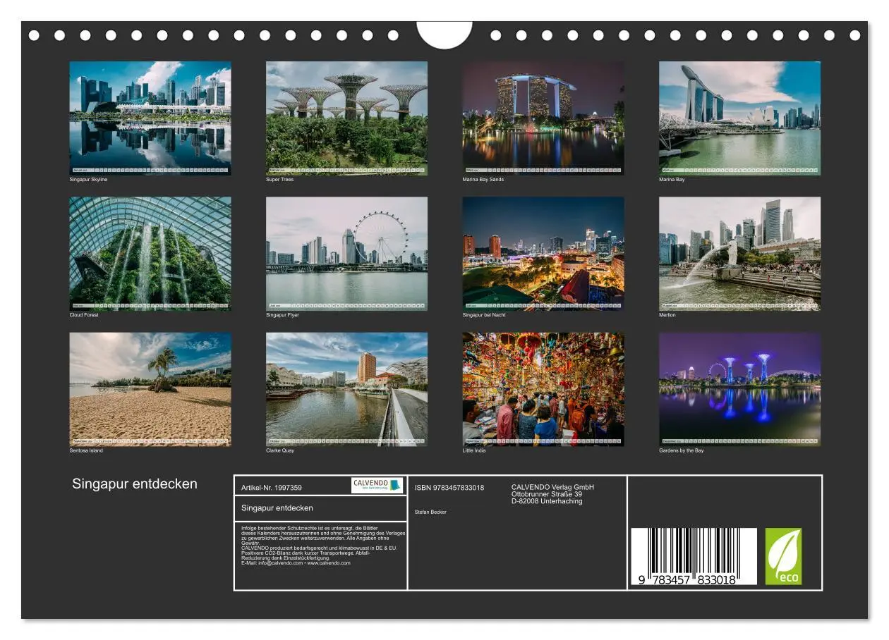 Bild: 9783457833018 | Singapur entdecken (Wandkalender 2026 DIN A4 quer), CALVENDO...