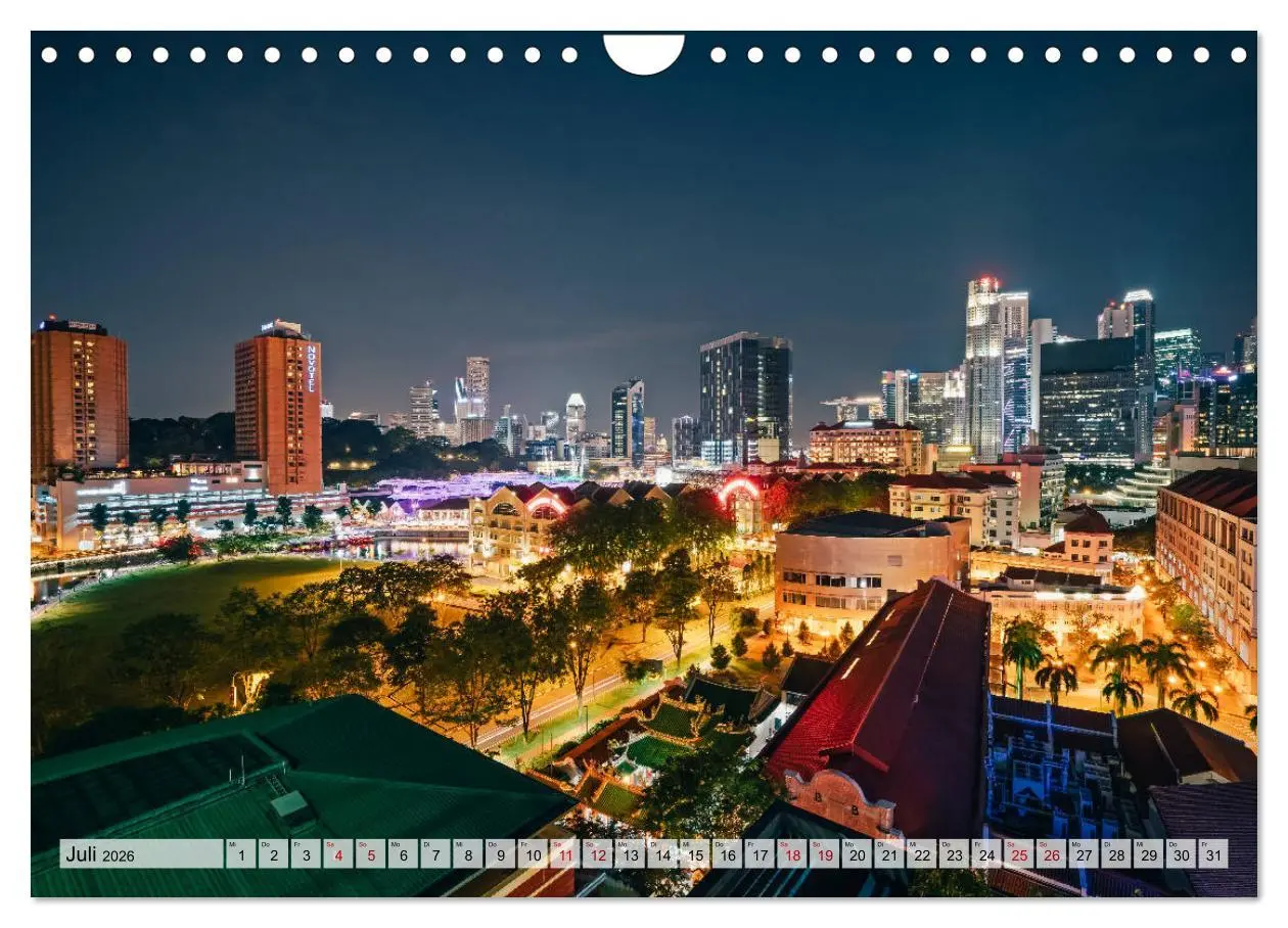 Bild: 9783457833018 | Singapur entdecken (Wandkalender 2026 DIN A4 quer), CALVENDO...