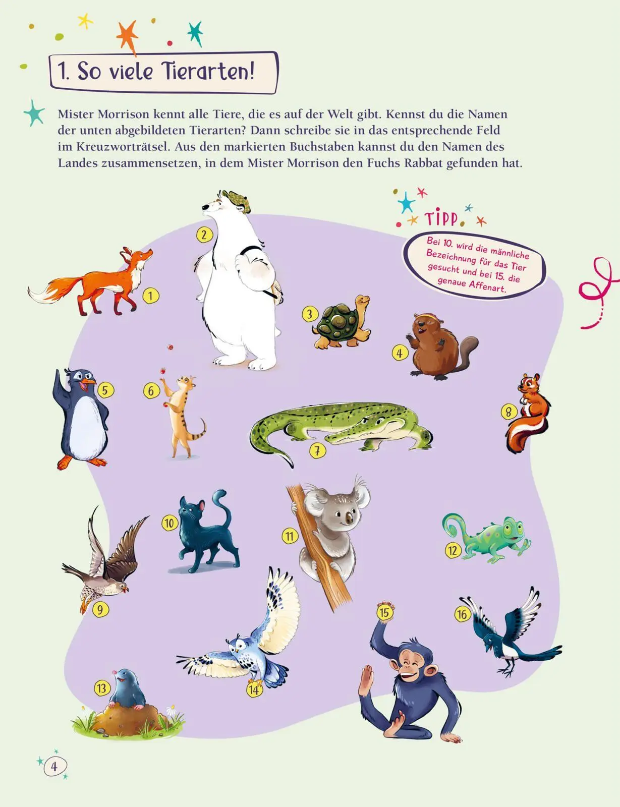 Bild: 9783551193018 | Die Schule der magischen Tiere Beschäftigung: Das große Rätselbuch