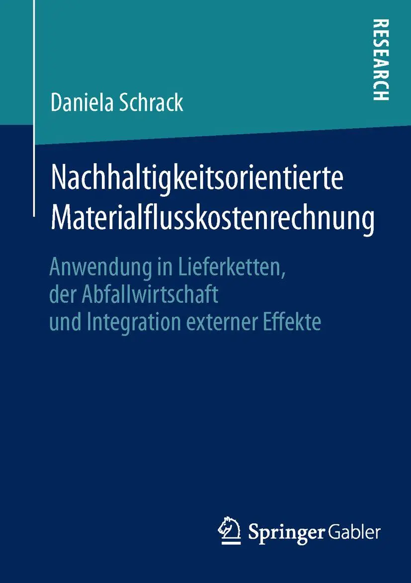 Cover: 9783658113018 | Nachhaltigkeitsorientierte Materialflusskostenrechnung | Schrack