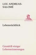 Cover: 9783842493018 | Lebensrückblick | Grundriß einiger Lebenserinnerungen | Andreas-Salomé