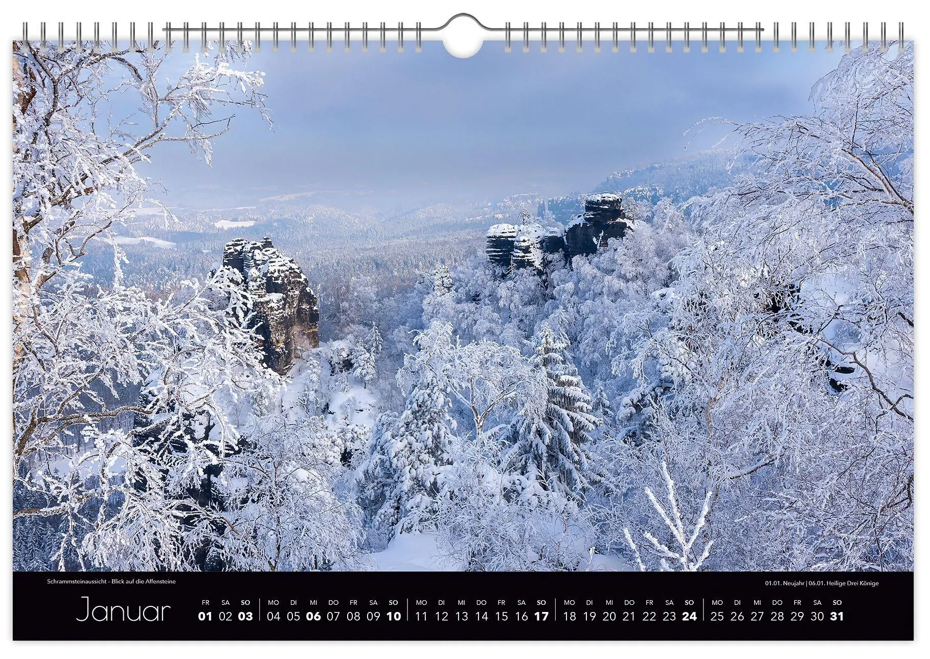Bild: 9783912303018 | Kalender Faszinierende Sächsische Schweiz 2027 | Peter Schubert | 2027