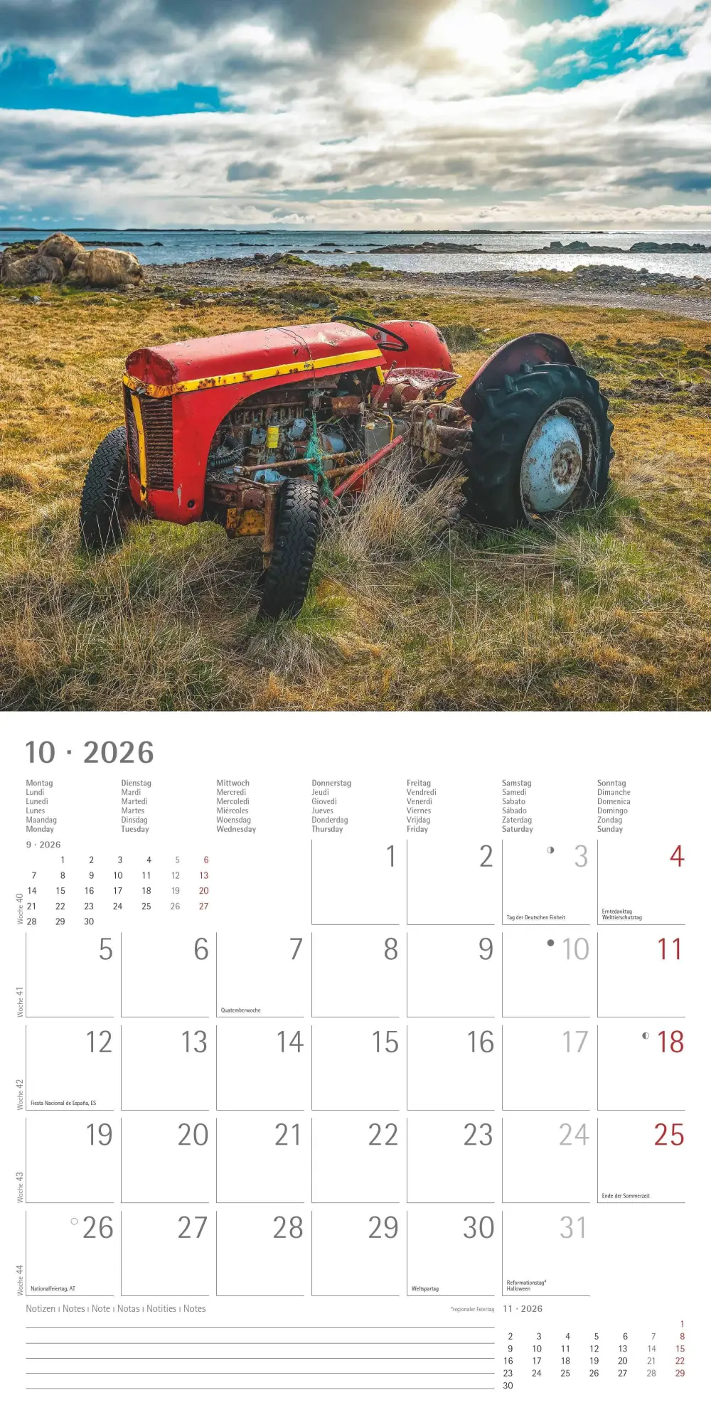 Bild: 4069095003118 | Traktoren 2026 - Broschürenkalender 30x30 cm (30x60 geöffnet) -...
