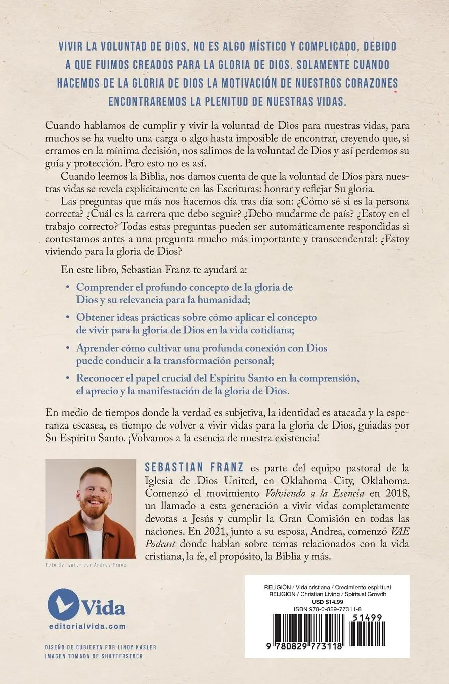 Rückseite: 9780829773118 | Viviendo Su Voluntad | Sebastian Franz | Taschenbuch | Spanisch | 2024