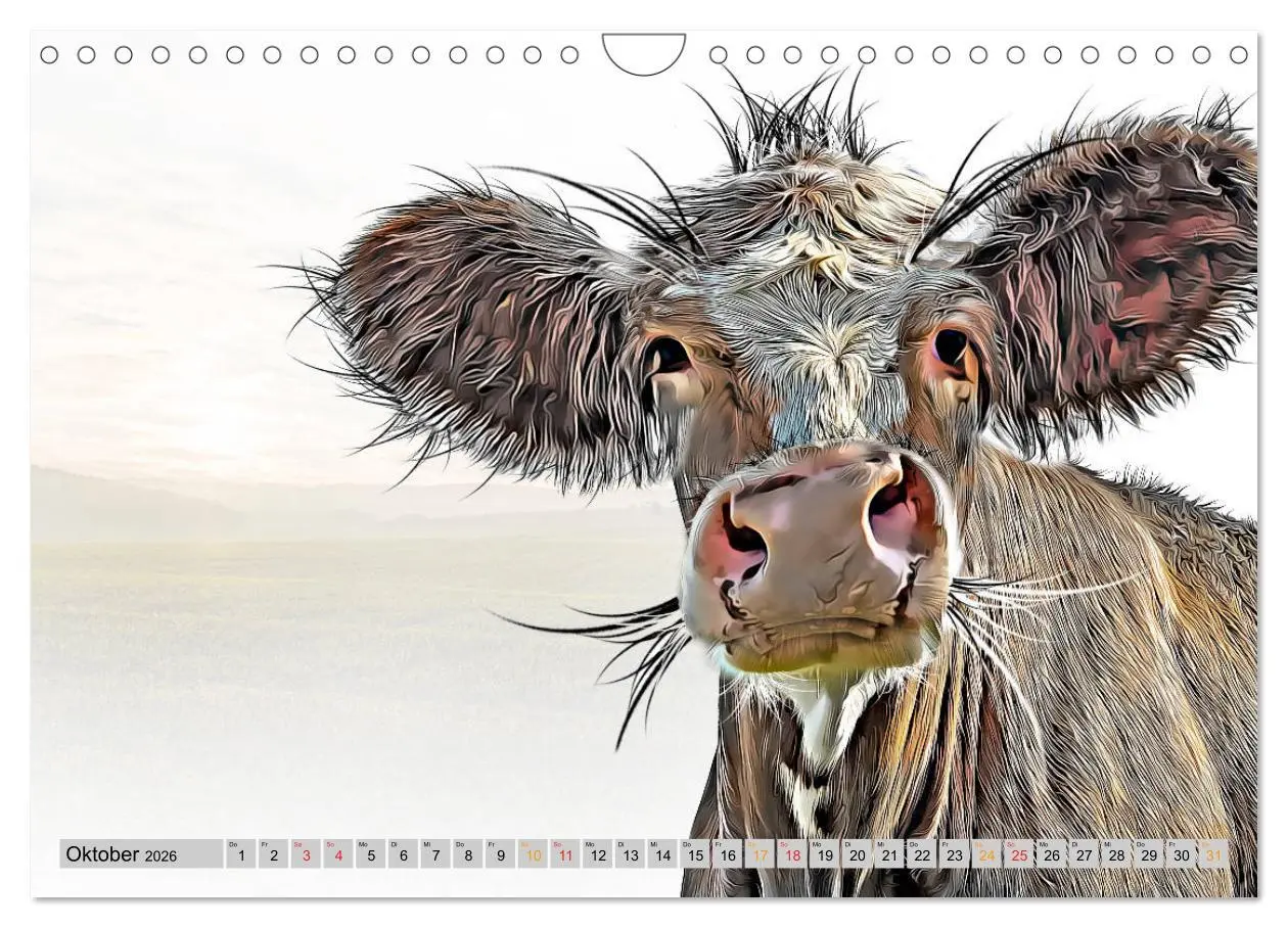 Bild: 9783457753118 | Rindviecher unglaublich (Wandkalender 2026 DIN A4 quer), CALVENDO...