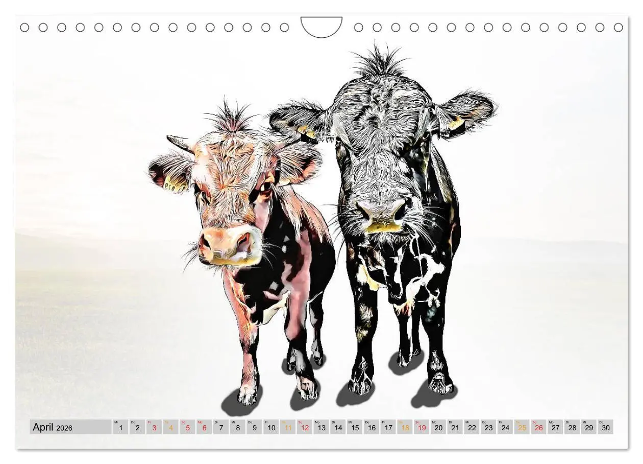 Bild: 9783457753118 | Rindviecher unglaublich (Wandkalender 2026 DIN A4 quer), CALVENDO...