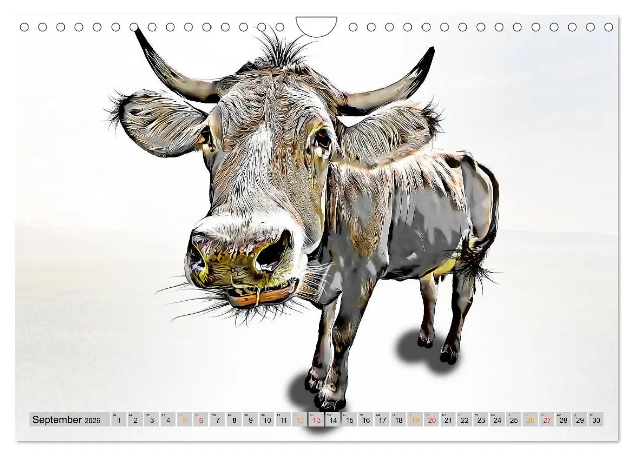 Bild: 9783457753118 | Rindviecher unglaublich (Wandkalender 2026 DIN A4 quer), CALVENDO...