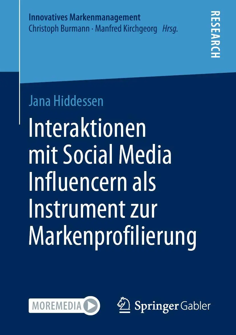 Cover: 9783658343118 | Interaktionen mit Social Media Influencern als Instrument zur...