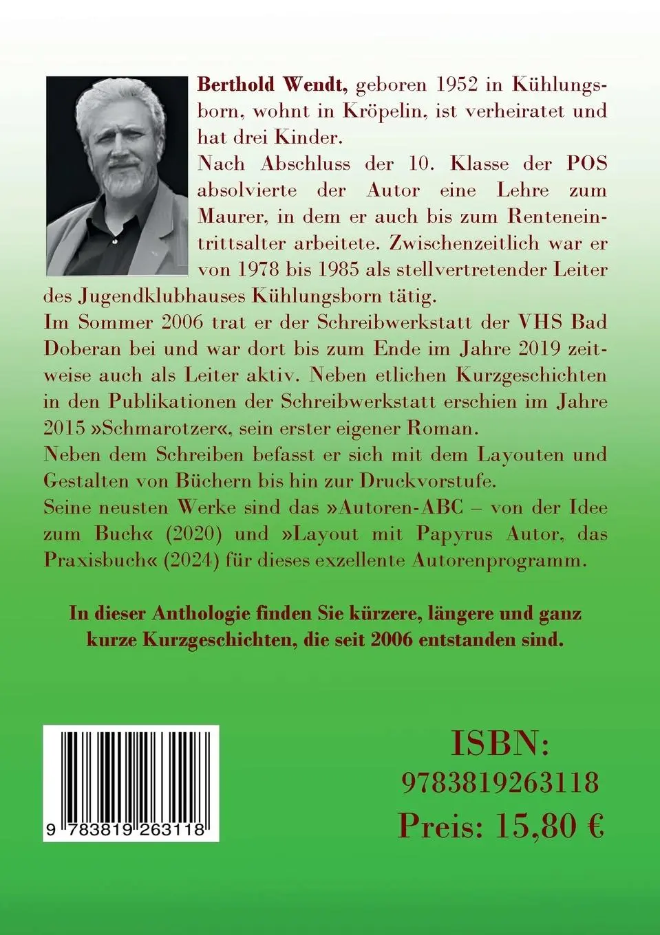 Rückseite: 9783819263118 | Luzifer, Kriminalist, Zauberkünstler | Berthold Wendt | Taschenbuch