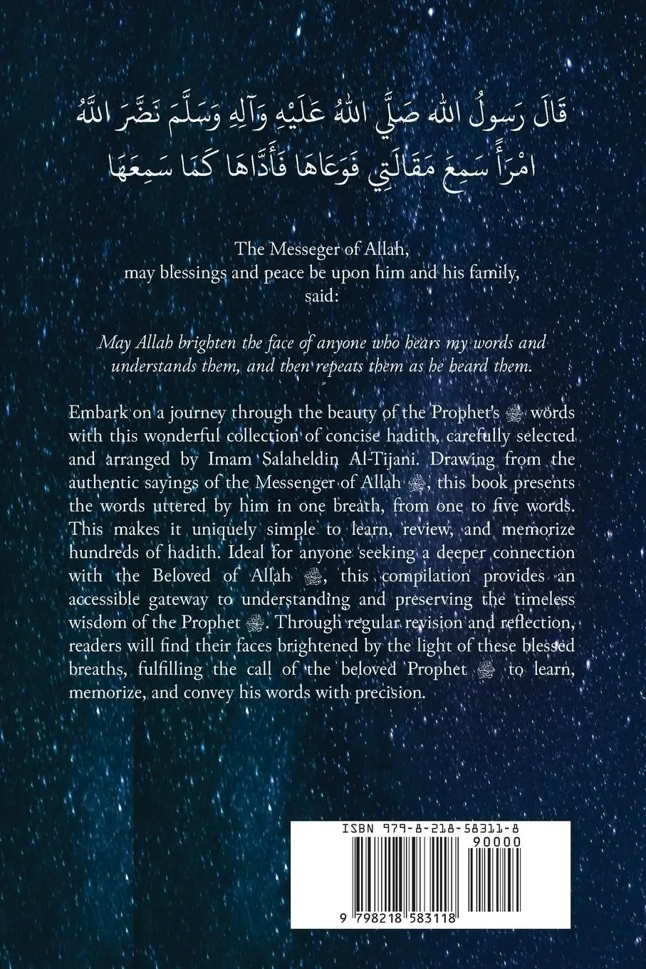 Rückseite: 9798218583118 | The Blessed Breaths of the Messenger of Allah | Taschenbuch | Englisch