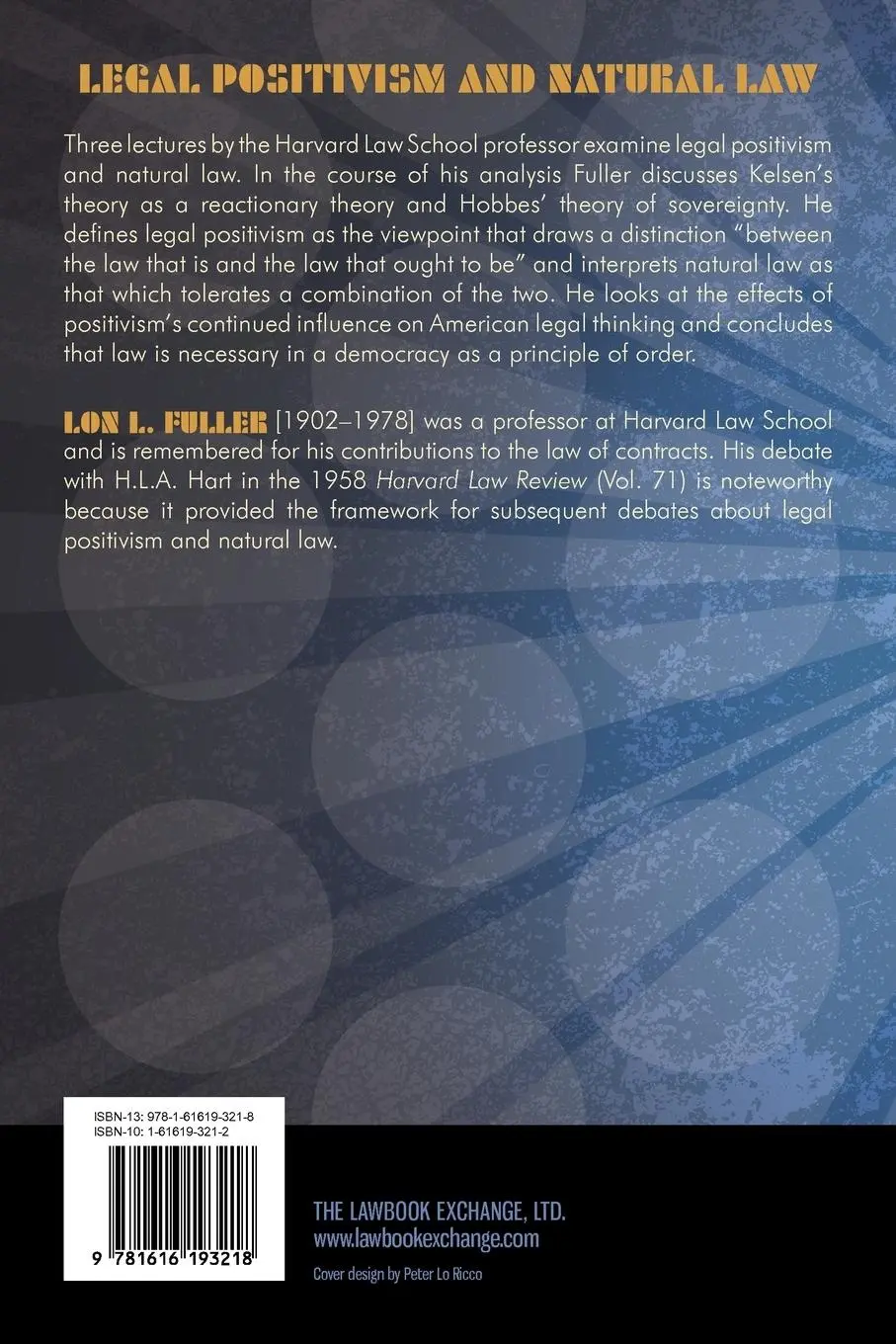 Rückseite: 9781616193218 | The Law in Quest of Itself | Lon L. Fuller | Taschenbuch | Englisch