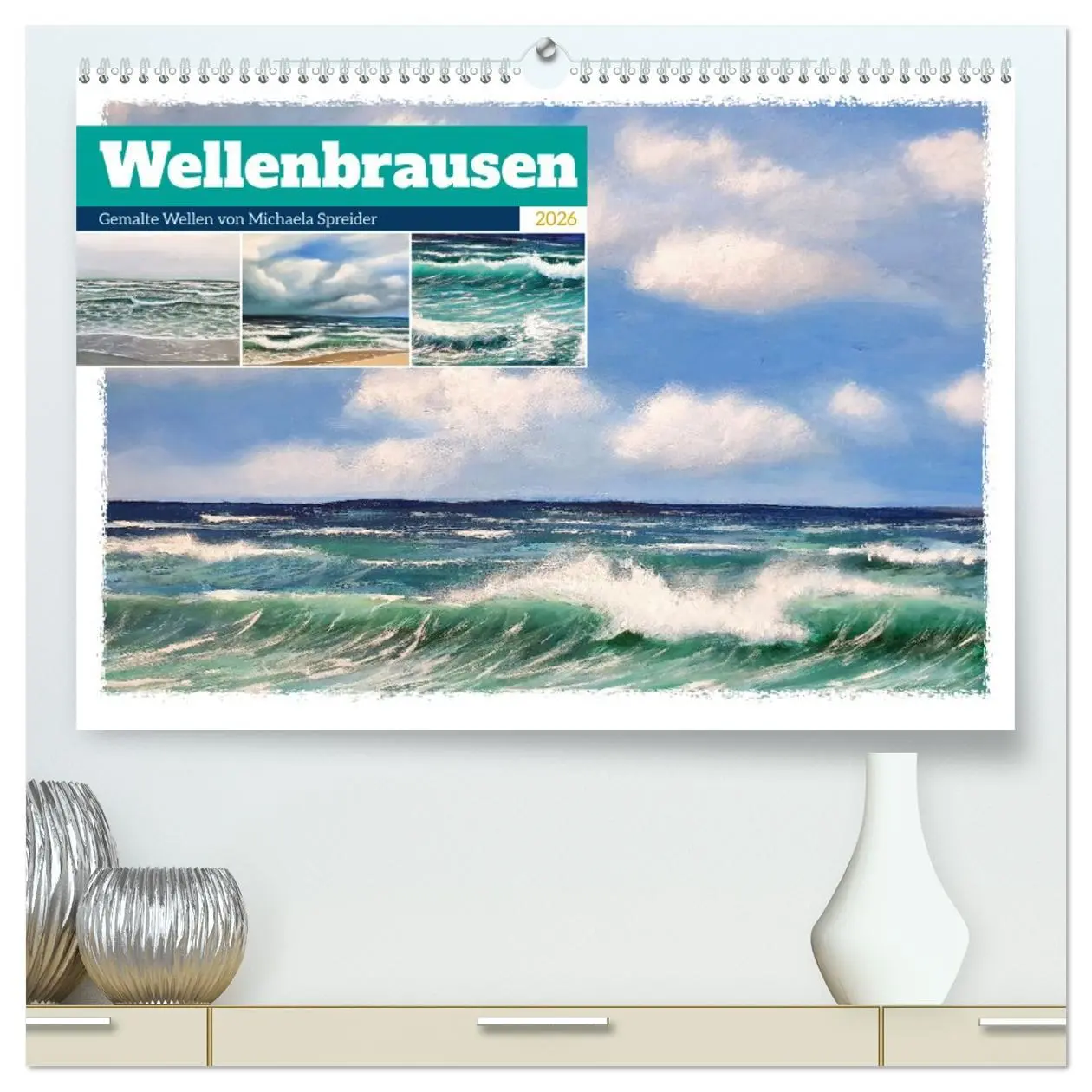Cover: 9783457503218 | Wellenbrausen - Gemalte Wellen von Michaela Spreider (hochwertiger...