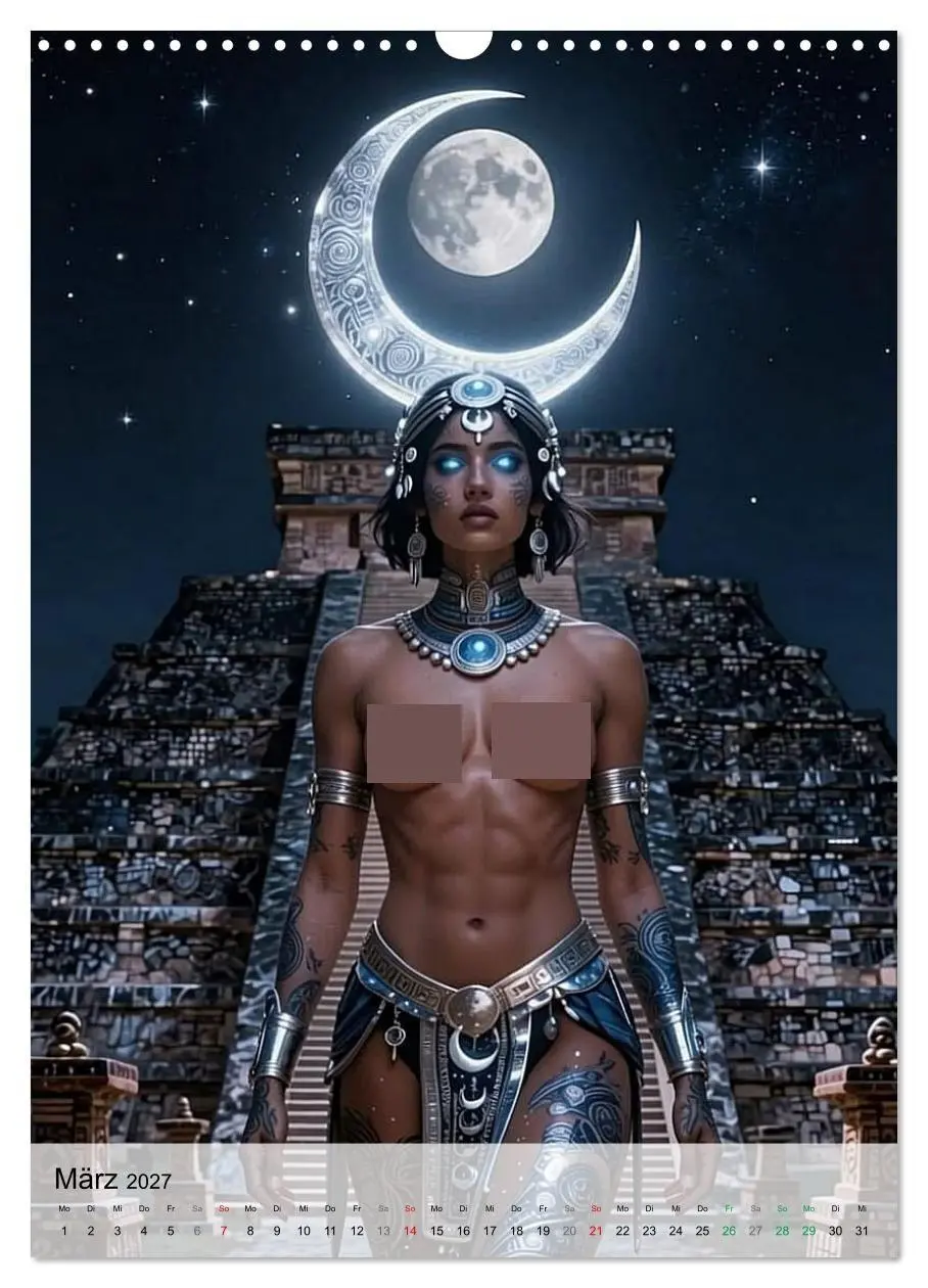 Bild: 9783594123218 | Göttinnen des Aztekenreichs (Wandkalender 2027 DIN A3 hoch),...