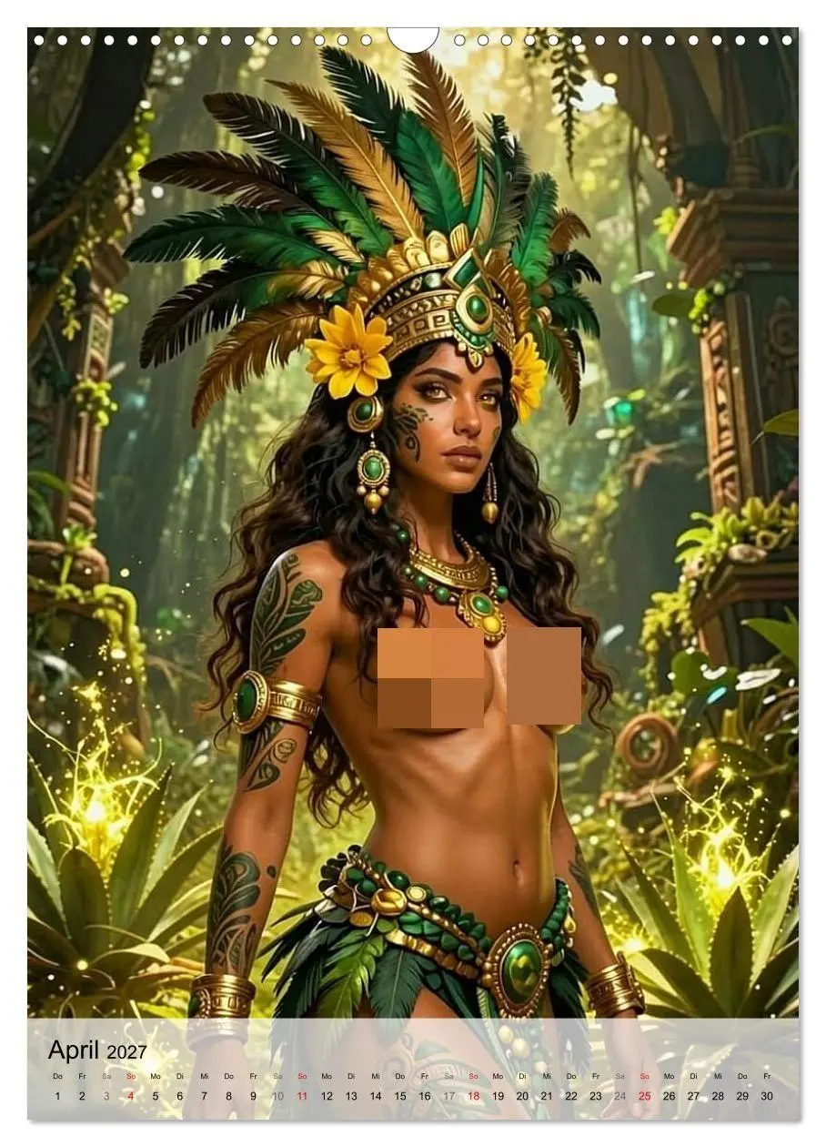 Bild: 9783594123218 | Göttinnen des Aztekenreichs (Wandkalender 2027 DIN A3 hoch),...
