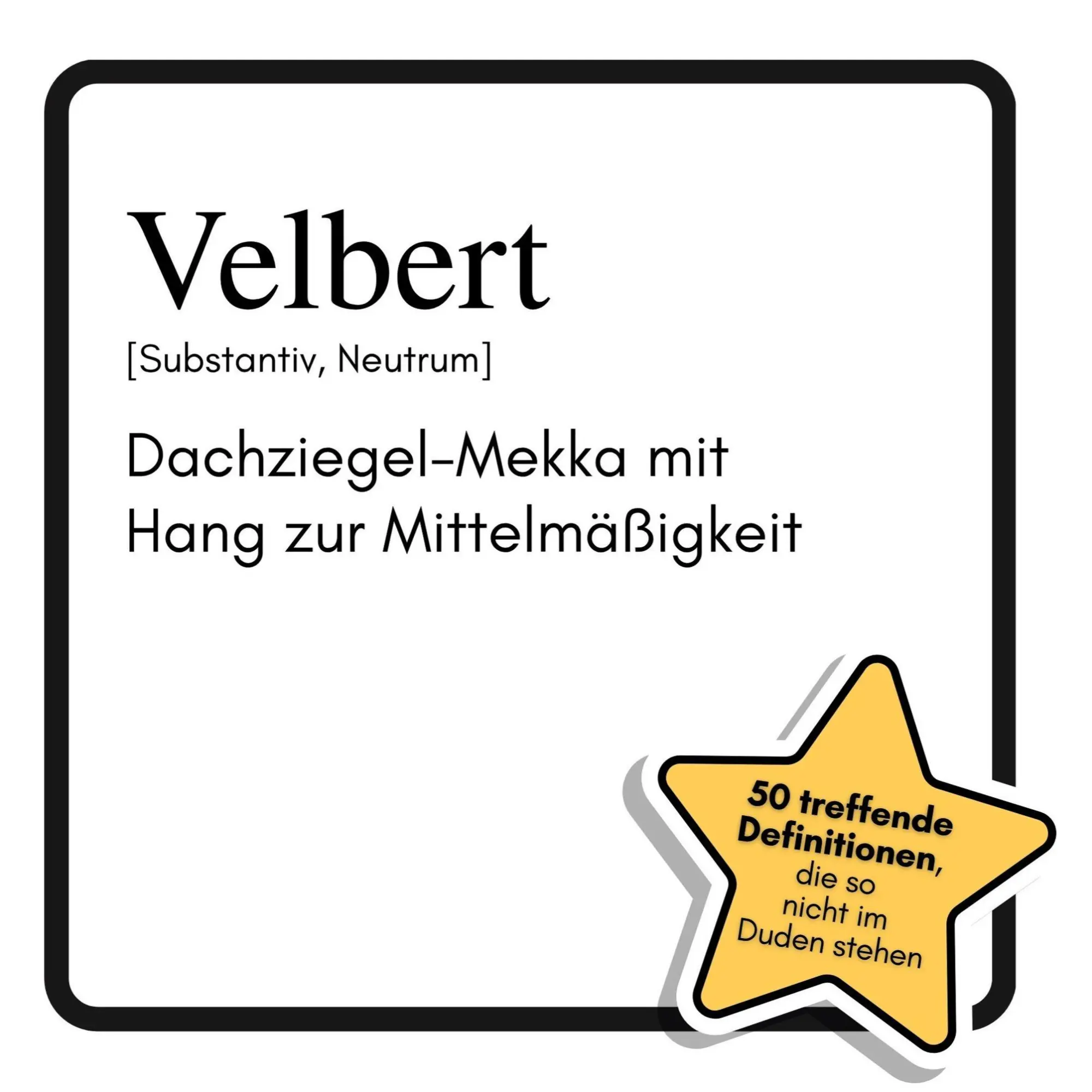 Cover: 9783695343218 | Velbert | Dachziegel-Mekka mit Hang zur Mittelmäßigkeit | Friedrich