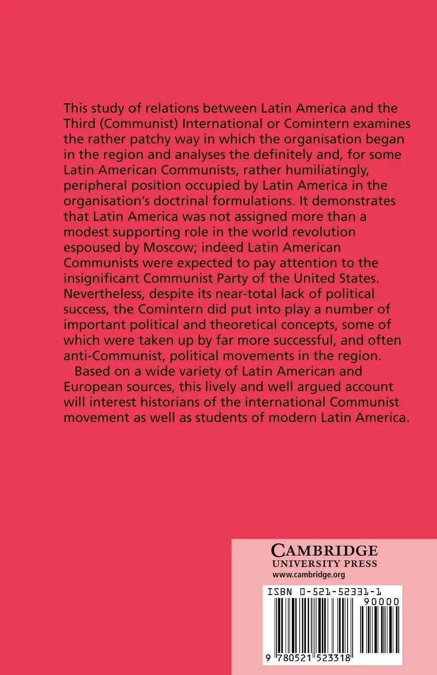 Rückseite: 9780521523318 | Latin America and the Comintern, 1919 1943 | Manuel Caballero | Buch