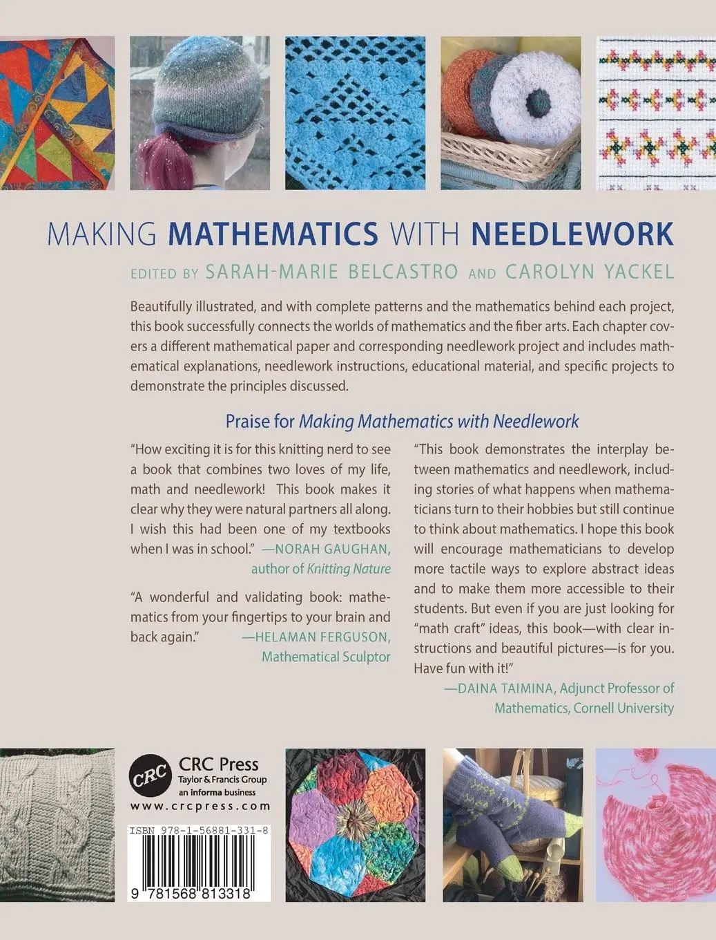 Rückseite: 9781568813318 | Making Mathematics with Needlework | Ten Papers and Ten Projects