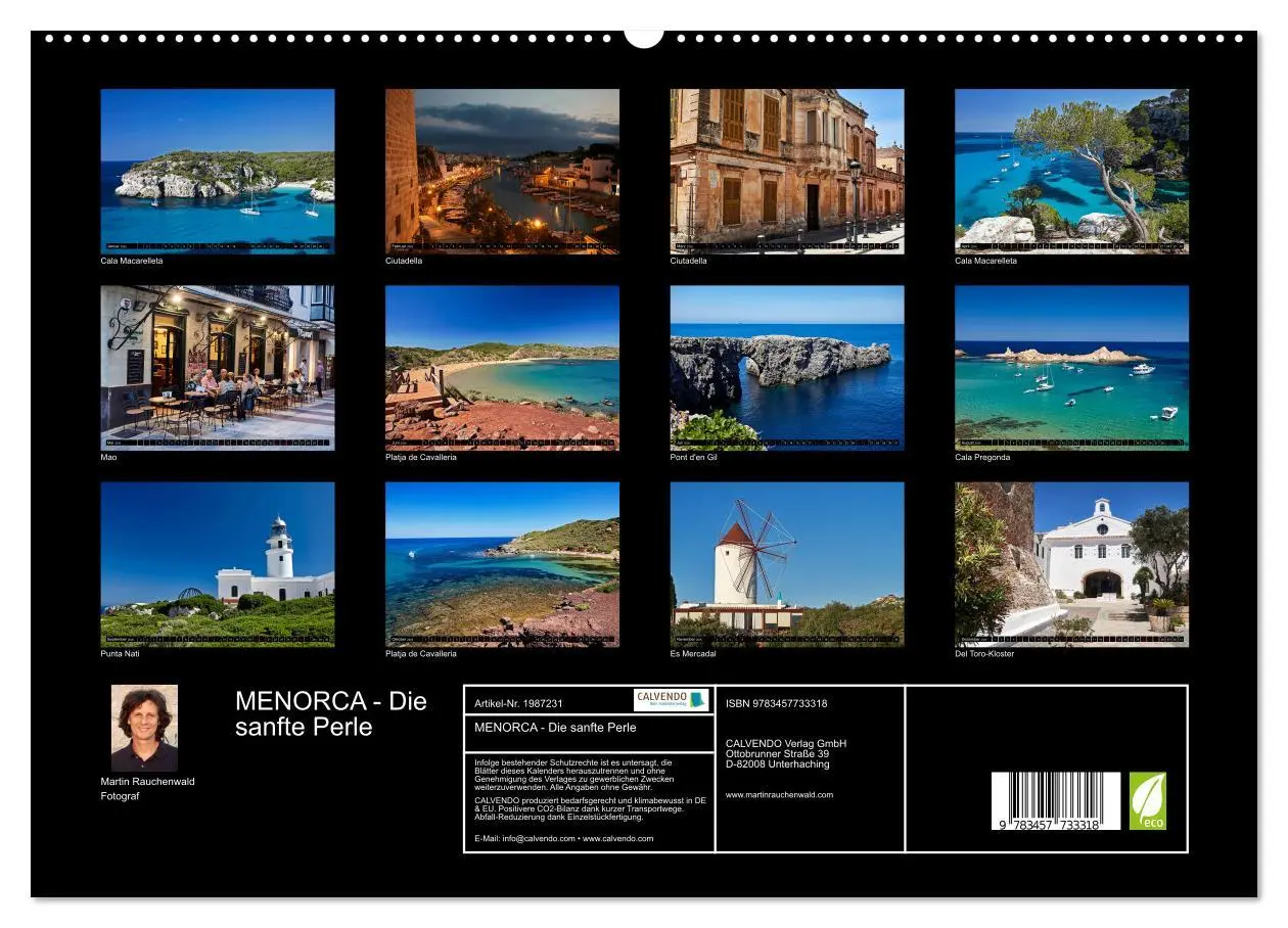 Bild: 9783457733318 | MENORCA - Die sanfte Perle (hochwertiger Premium Wandkalender 2026...