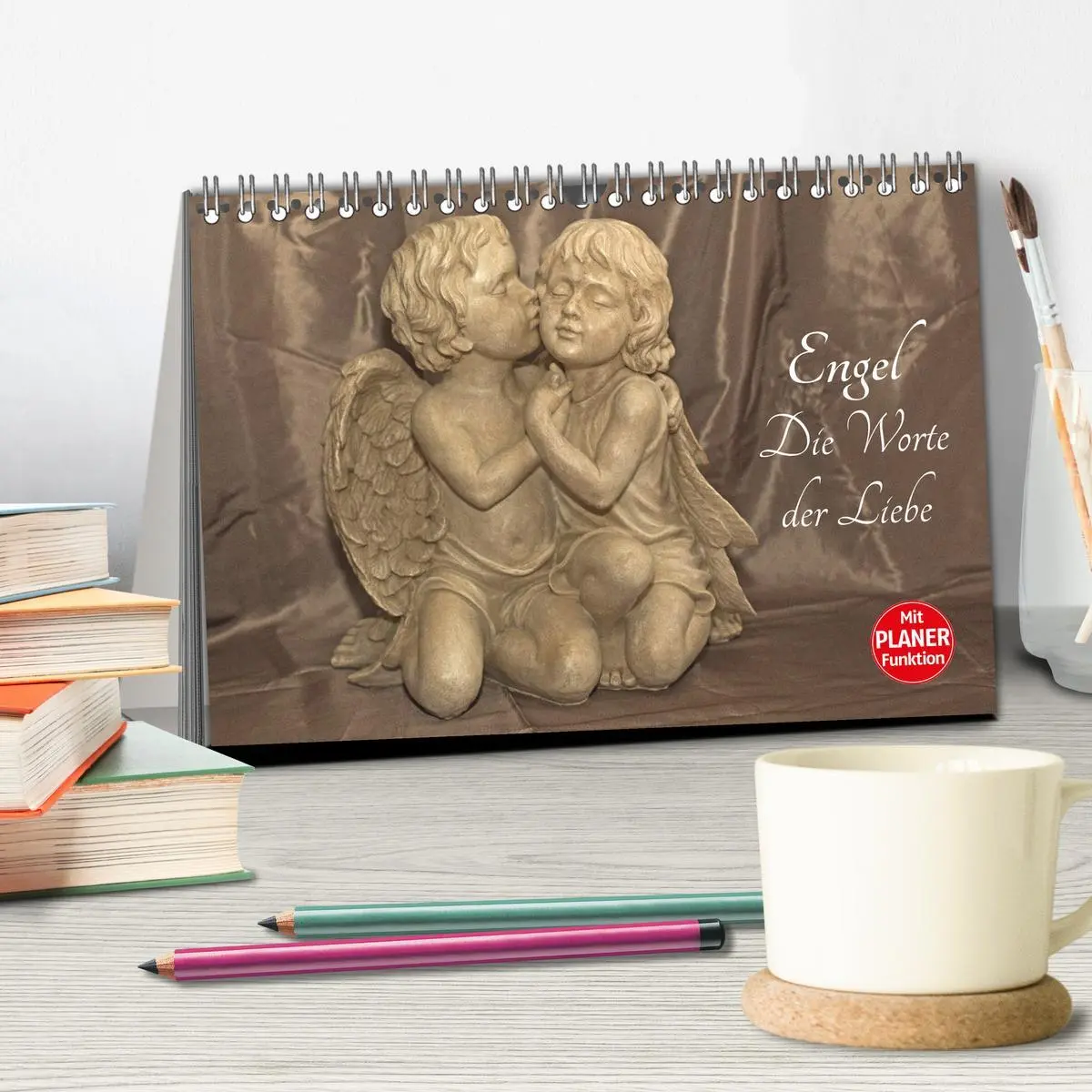 Bild: 9783457973318 | Engel - Die Worte der Liebe (Tischkalender 2026 DIN A5 quer),...