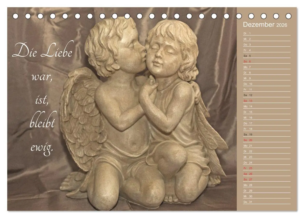 Bild: 9783457973318 | Engel - Die Worte der Liebe (Tischkalender 2026 DIN A5 quer),...