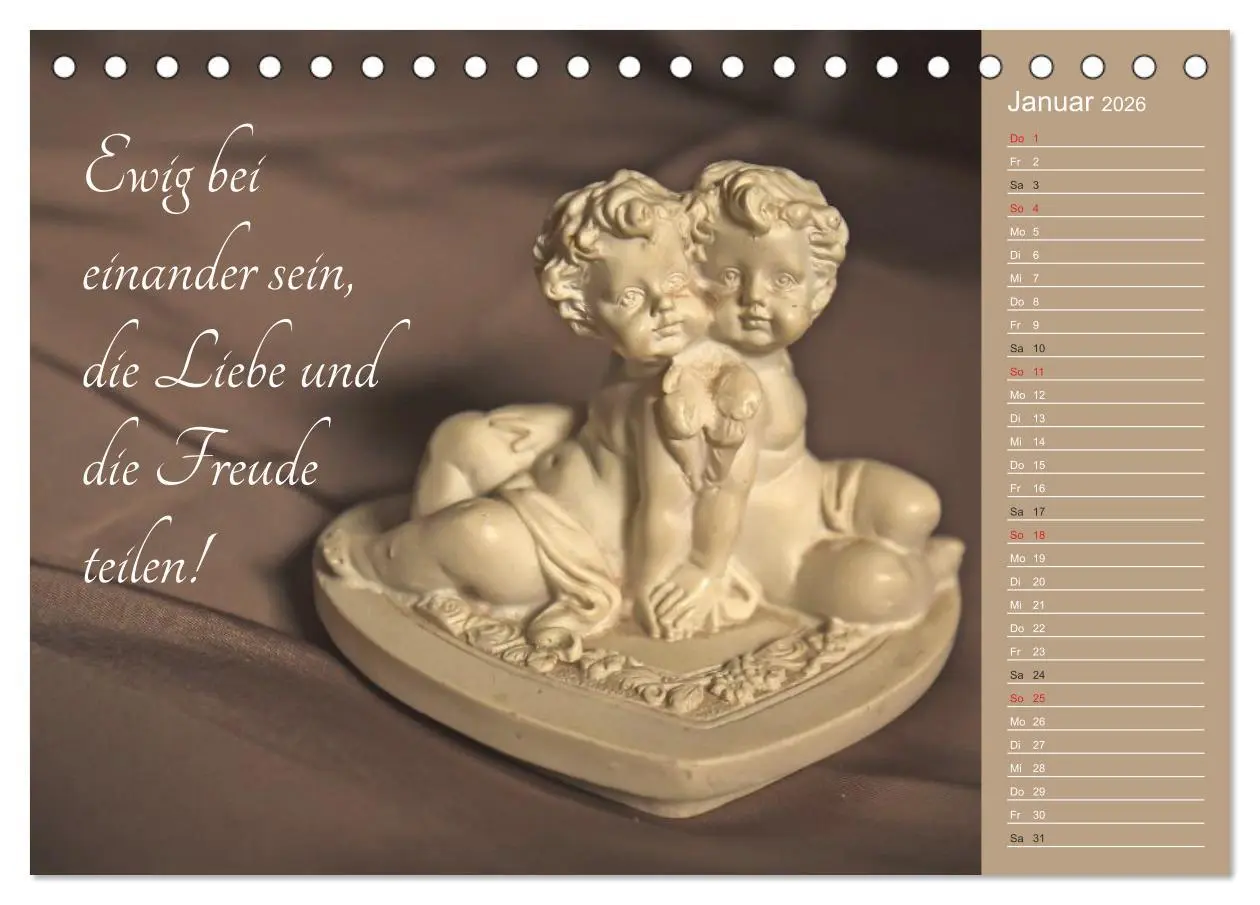 Bild: 9783457973318 | Engel - Die Worte der Liebe (Tischkalender 2026 DIN A5 quer),...