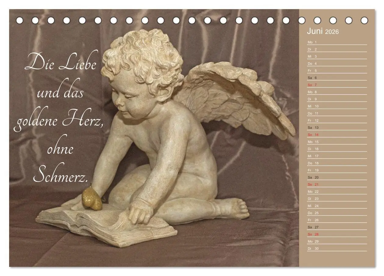 Bild: 9783457973318 | Engel - Die Worte der Liebe (Tischkalender 2026 DIN A5 quer),...