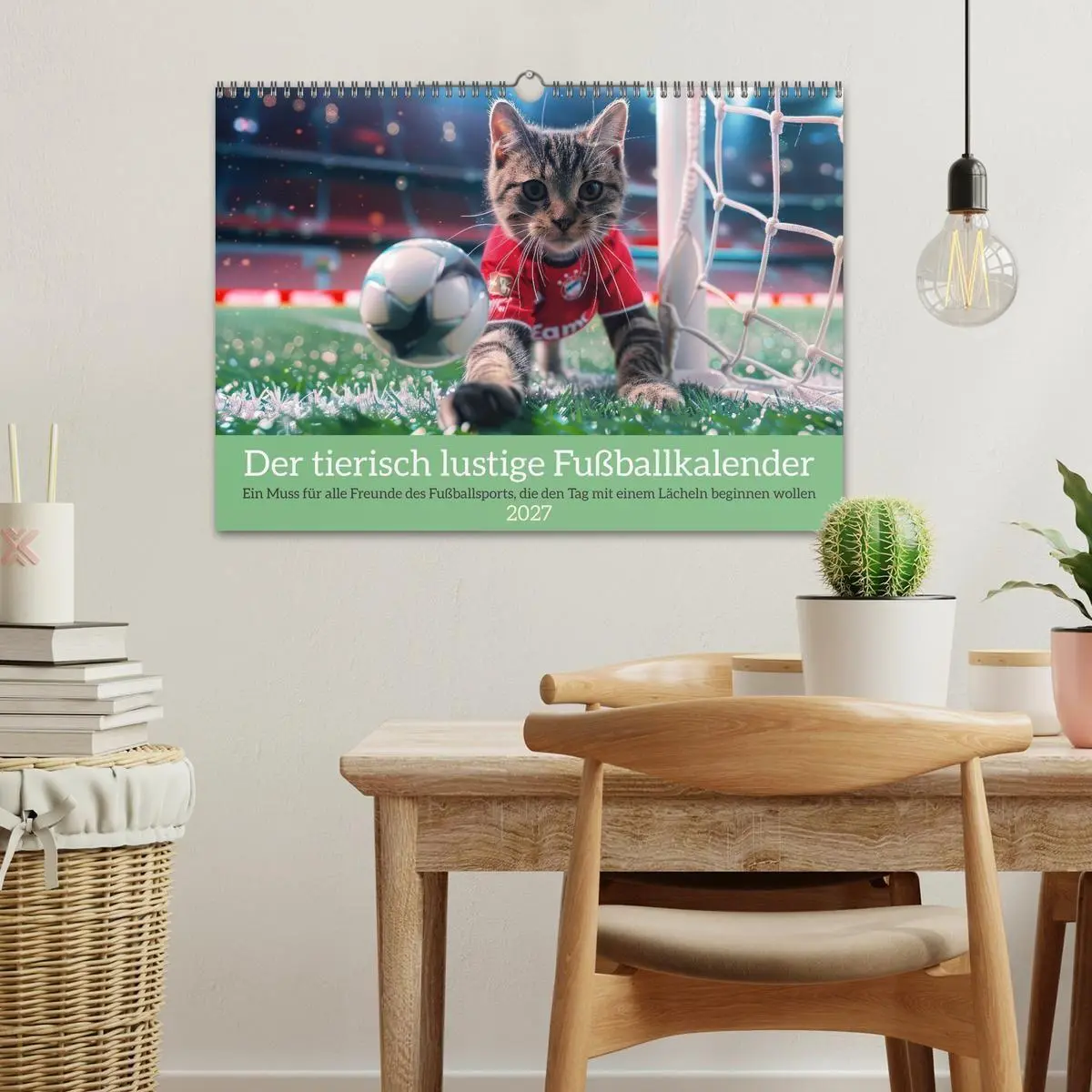 Bild: 9783569083318 | Der tierisch lustige Fußballkalender (Wandkalender 2027 DIN A3...