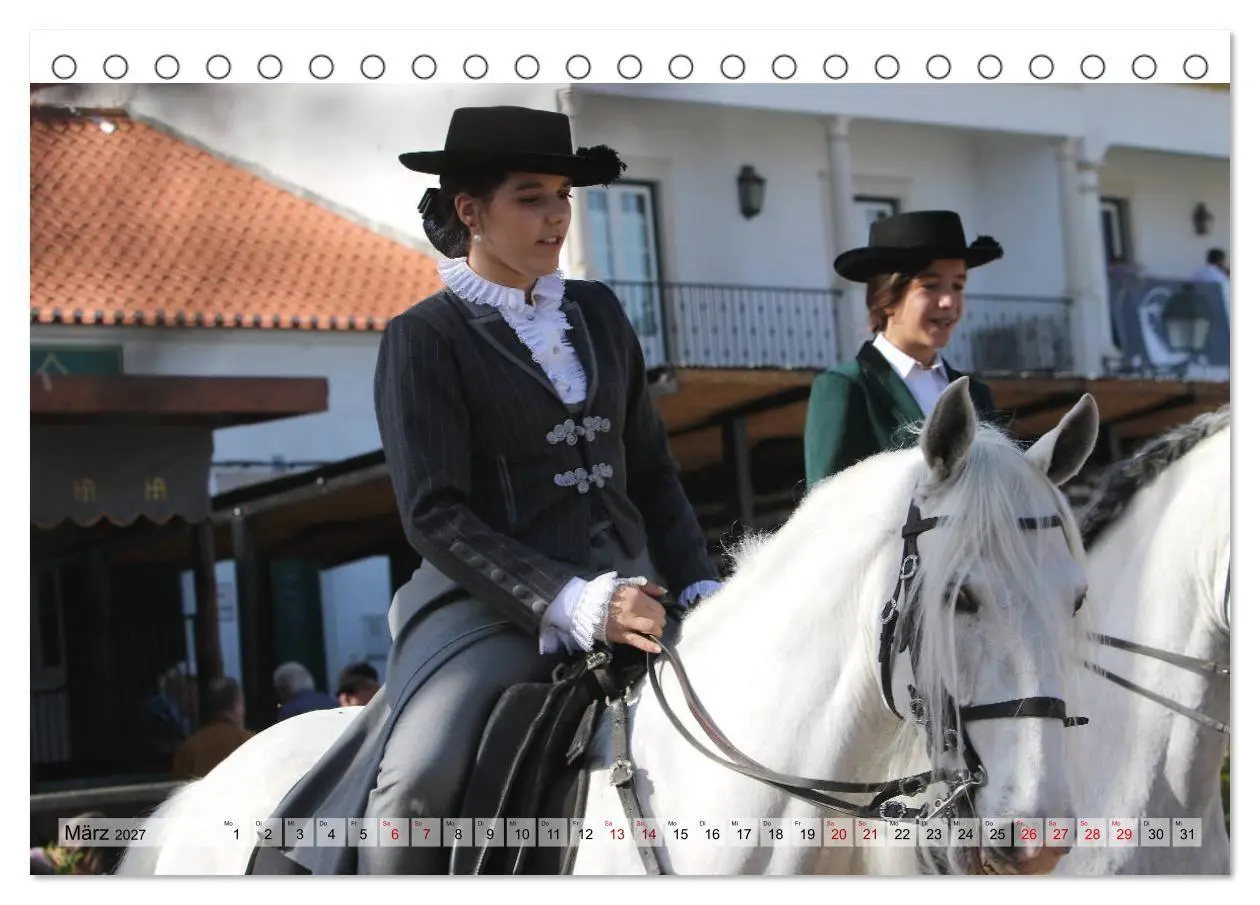 Bild: 9783569843318 | Portugal - Pferdefestival von Golegã (Tischkalender 2027 DIN A5...
