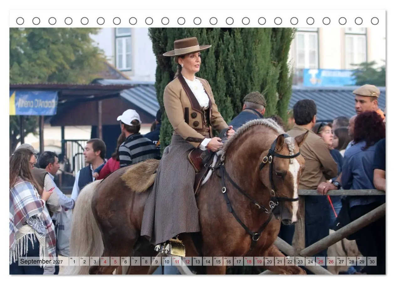 Bild: 9783569843318 | Portugal - Pferdefestival von Golegã (Tischkalender 2027 DIN A5...