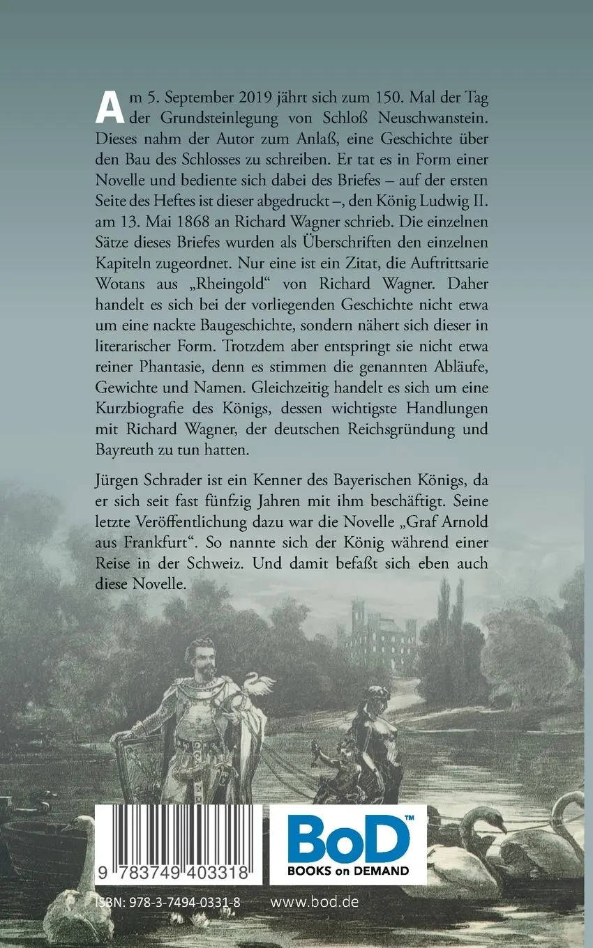 Rückseite: 9783749403318 | Die alte Burgruine bei der Pöllatschlucht | Jürgen Schrader | Buch