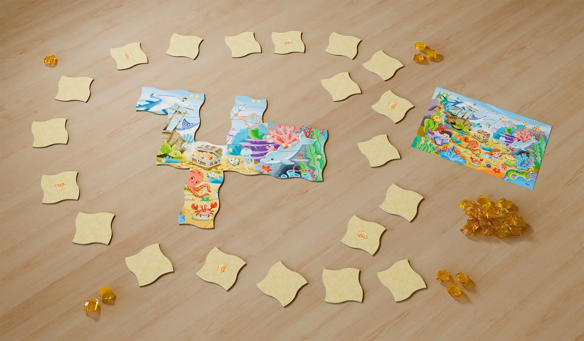 Bild: 4010168283418 | Game m. Puzzle - Schatzsuche im Ozean | Spiel | Deutsch | 2024