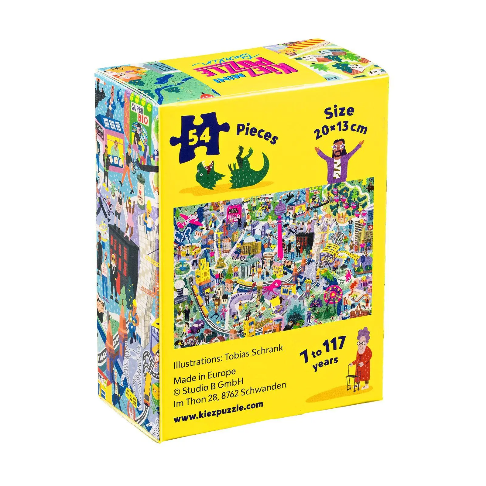 Bild: 7649988093418 | Mini Kiezpuzzle Berlin - 54 Teile | Rechteckig / 20x13 cm | Spiel