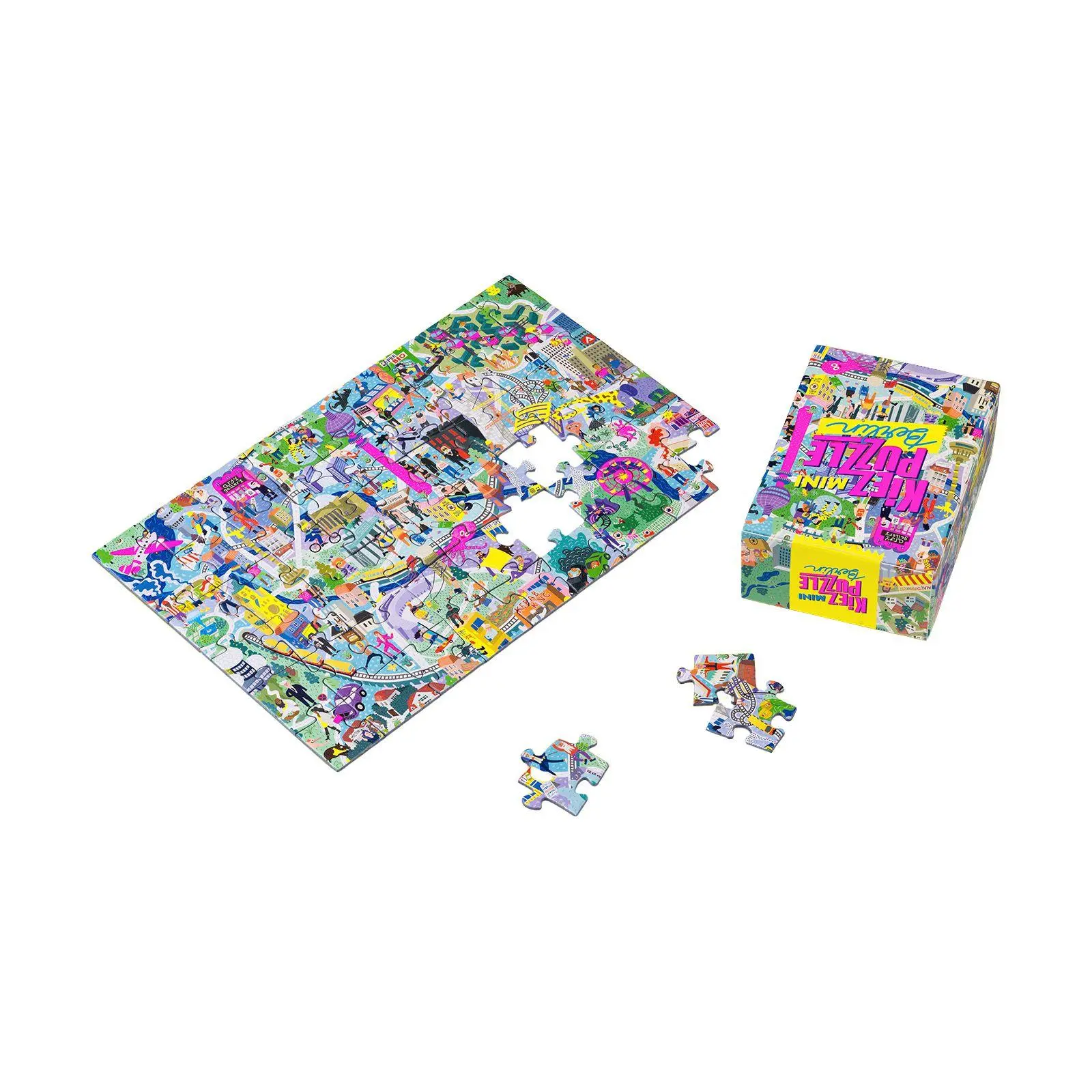 Bild: 7649988093418 | Mini Kiezpuzzle Berlin - 54 Teile | Rechteckig / 20x13 cm | Spiel