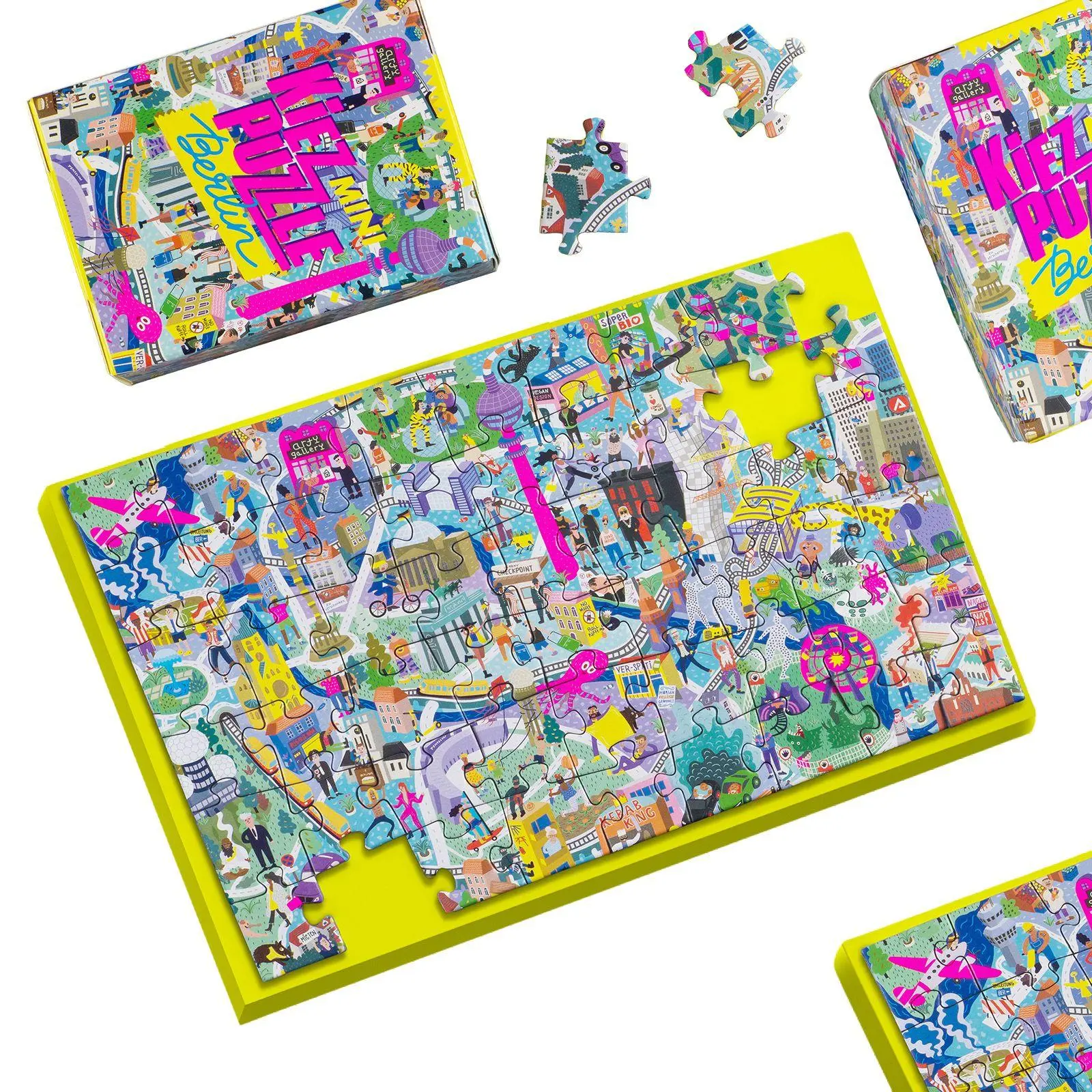 Bild: 7649988093418 | Mini Kiezpuzzle Berlin - 54 Teile | Rechteckig / 20x13 cm | Spiel