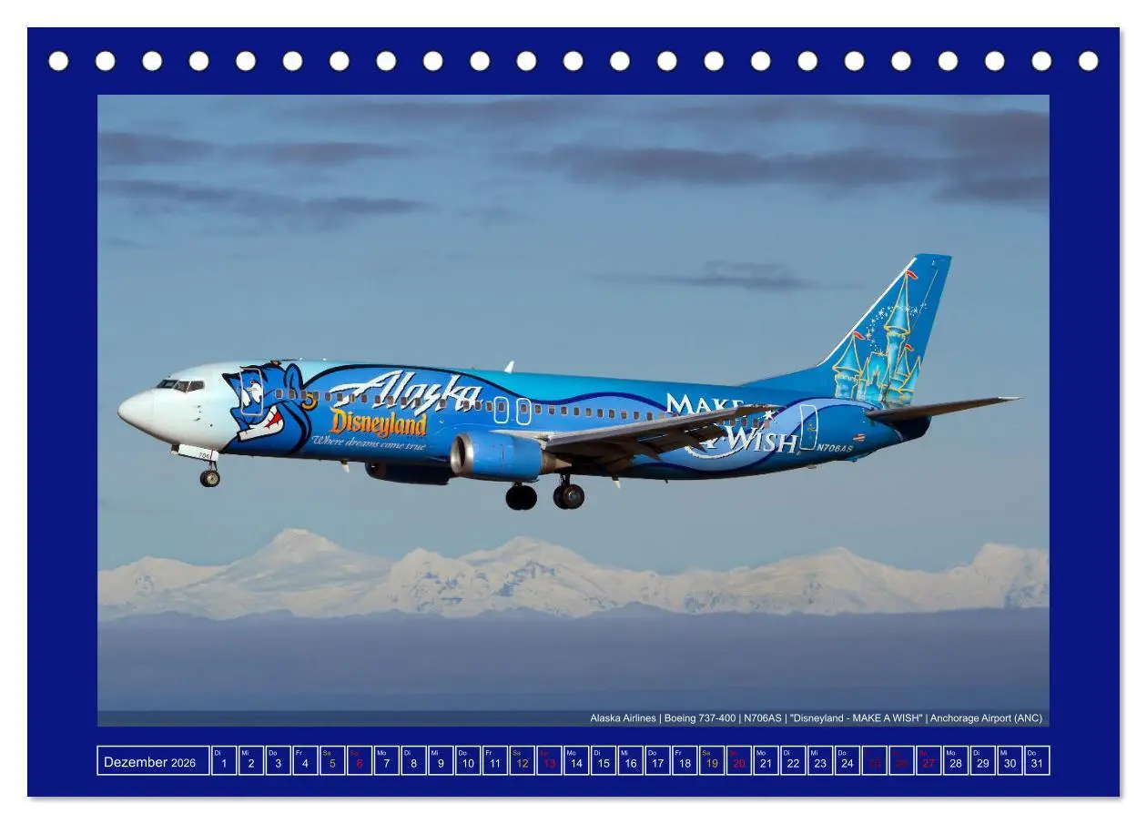 Bild: 9783457413418 | Bunte Airliner (Tischkalender 2026 DIN A5 quer), CALVENDO...
